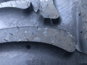 New Goodyear 750/50R26 Tyres On NH 8 Stud Rims