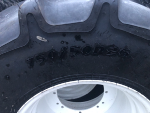 New Goodyear 750/50R26 Tyres On NH 8 Stud Rims