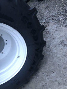 New Goodyear 750/50R26 Tyres On NH 8 Stud Rims